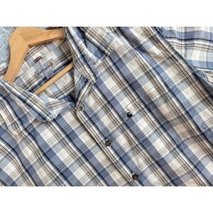 Carhartt Shirt Men's XL‎ Button Up Relaxed Fit Short Sleeve Plaid Front Pockets